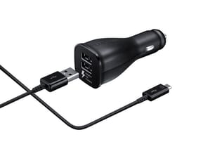 Chargeur de Voiture Samsung - Double à Chargement Rapide (Micro USB)