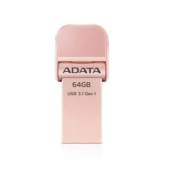 Clé USB ADATA i-Memory AI920 - 64 GB USB 3.1 - Rose Dorée
