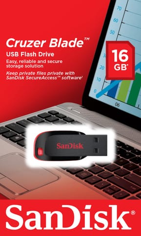 Clé USB SanDisk USB 2.0 - 16 Go (SDCZ50-016G-B35) — image 2