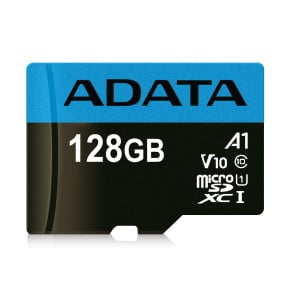 Carte microSD ADATA Premier 128 Go microSDXC UHS-I A1 V10 avec adaptateur (AUSDX128GUICL10A1-RA1) — image 2
