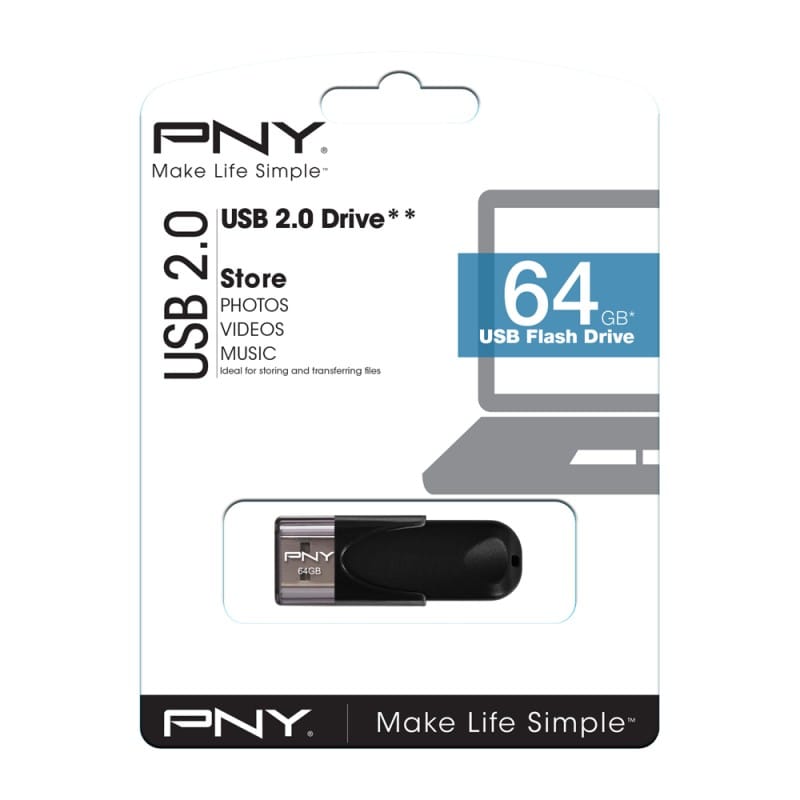 Clé USB PNY - Attaché 4 - 64 GB USB 2.0 (FD64GATT4-EF) — image 3