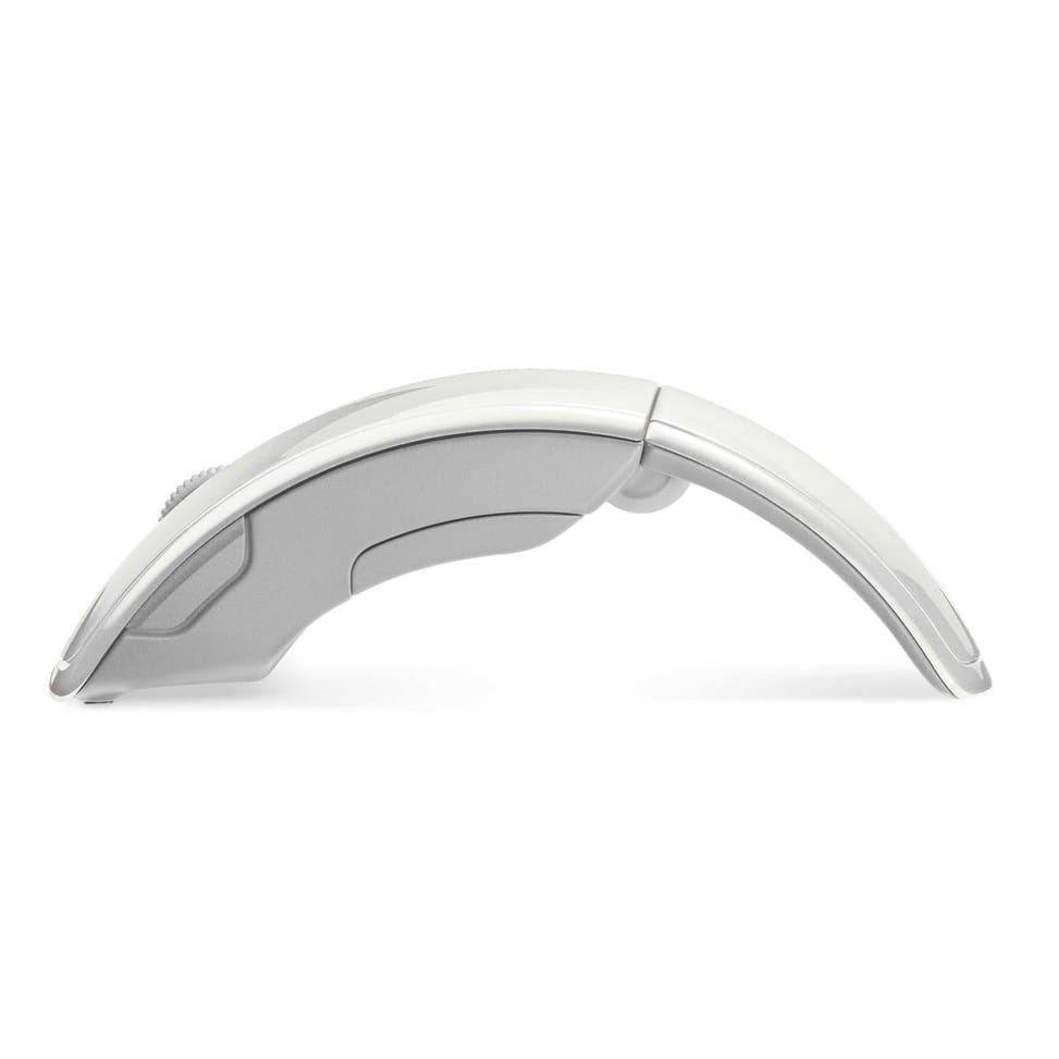 Souris Microsoft Laser sans fil pliable Blanche - Arc Mouse — image 1