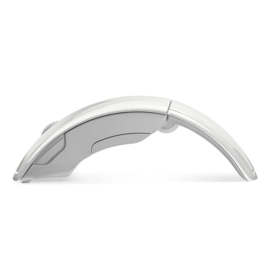 Souris Microsoft Laser sans fil pliable Blanche - Arc Mouse 