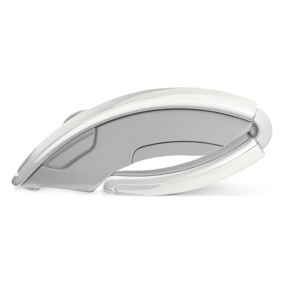 Souris Microsoft Laser sans fil pliable Blanche - Arc Mouse — image 3