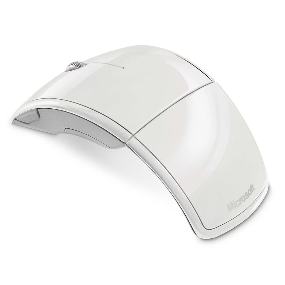 Souris Microsoft Laser sans fil pliable Blanche - Arc Mouse — image 4