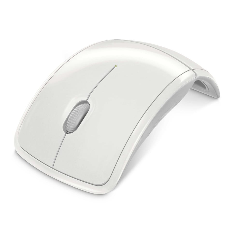 Souris Microsoft Laser sans fil pliable Blanche - Arc Mouse — image 5