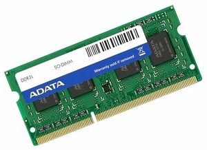 Barrette Mémoire RAM ADATA 1Go DDR2 PC2-6400 - Référence ADOVF1A083FE, Pour Ordinateur Portable