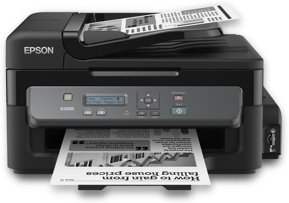 Epson WorkForce M200 Imprimante monochrome multifonction à réservoir rechargeable (C11CC83401)