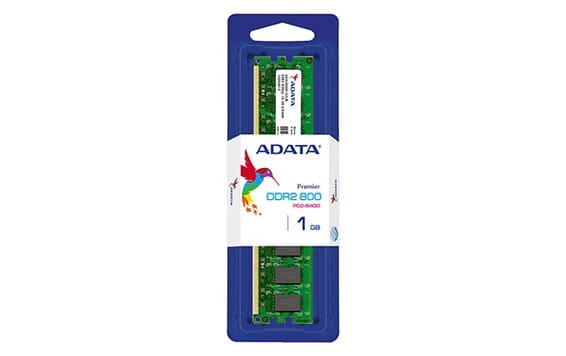 Barrete mémoire ADATA DDR2 800 UDIMM 128X8 1GB 5 SINGLE TRAY (ADAT-AD2U800B1G5-S)