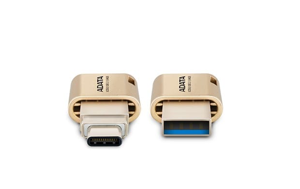 Clé USB Adata Type-C USB 3.1 32GB Doré (AUC350-32G-CGD) — image 1