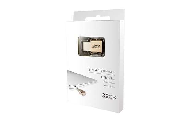 Clé USB Adata Type-C USB 3.1 32GB Doré (AUC350-32G-CGD) — image 4