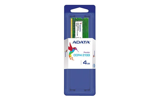 Barrette mémoire ADATA DDR4 SODIMM 2133 512*16  4GB PC4-17000 (ADA-4S2133J4G15-S) — image 1