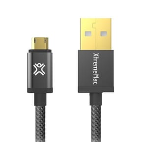 Câble XtremeMac Micro-USB à USB Pemium - 1,2M - Noir (XCL-RMU-13)