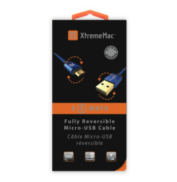 Câble XtremeMac Micro-USB à USB Pemium - 1,2M - Noir (XCL-RMU-13)