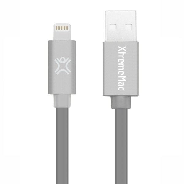 Câble Lightning XtremeMAc à LED Plat - 1,2 m Gris (XCL-FLD-13) — image 3