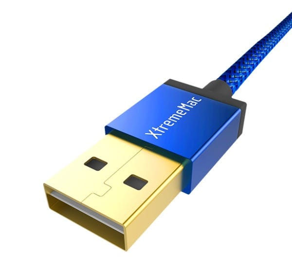 Câble USB-A XtremeMac Reversible à USB-C - 1,2 m - Bleu (XCL-UCA-23) — image 2