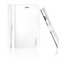Etui XtremeMac En Cuir X-Wallet - Miroir Pour IPhone 6 / S / Plus - Blanc (IPP-XW6-03)
