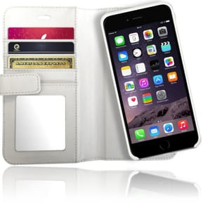 Etui XtremeMac En Cuir X-Wallet - Miroir Pour IPhone 6 / S / Plus - Blanc (IPP-XW6-03) — image 3