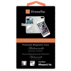 Etui XtremeMac En Cuir X-Wallet - Miroir Pour IPhone 6 / S / Plus - Blanc (IPP-XW6-03) — image 4