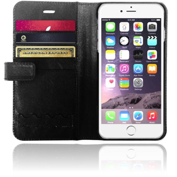Etui XtremeMac En Cuir X-Wallet - Miroir Pour IPhone 6 / S / Plus - Noir (IPP-XW6-13) — image 4