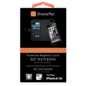 Etui XtremeMac En Cuir X-Wallet - Miroir Pour IPhone 6 / S / Plus - Noir (IPP-XW6-13) — image 5
