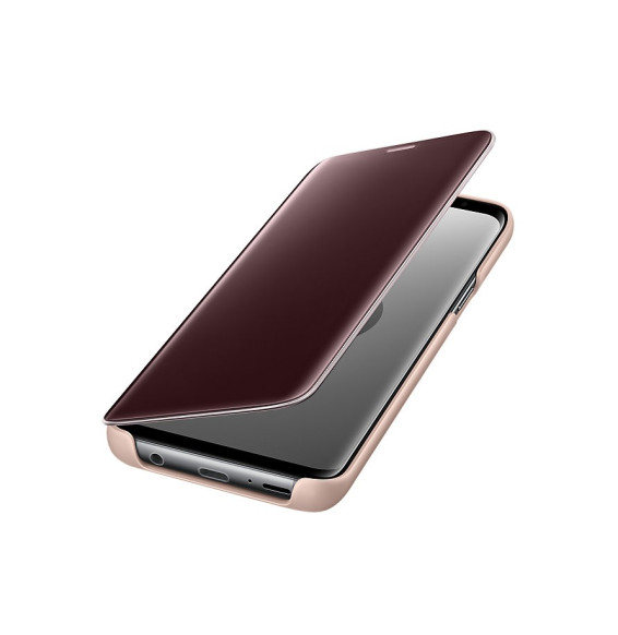 Étui Samsung Clear View Fonction Stand pour Galaxy S9 Gold (EF-ZG960CFEGWW)