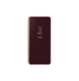 Étui Samsung Clear View Fonction Stand pour Galaxy S9 Gold (EF-ZG960CFEGWW)