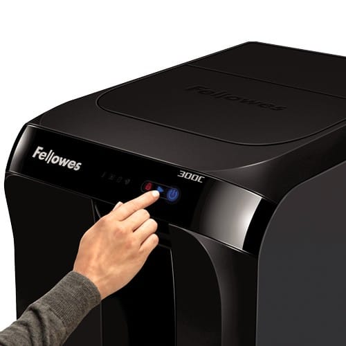 Destructeur Fellowes AutoMax 300CL — Sécurité P-4 · 60 L · chargeur auto 300 feuilles — image 2