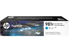 HP 981Y Cyan - Cartouche PageWide très haut rendement HP d'origine (L0R13A)