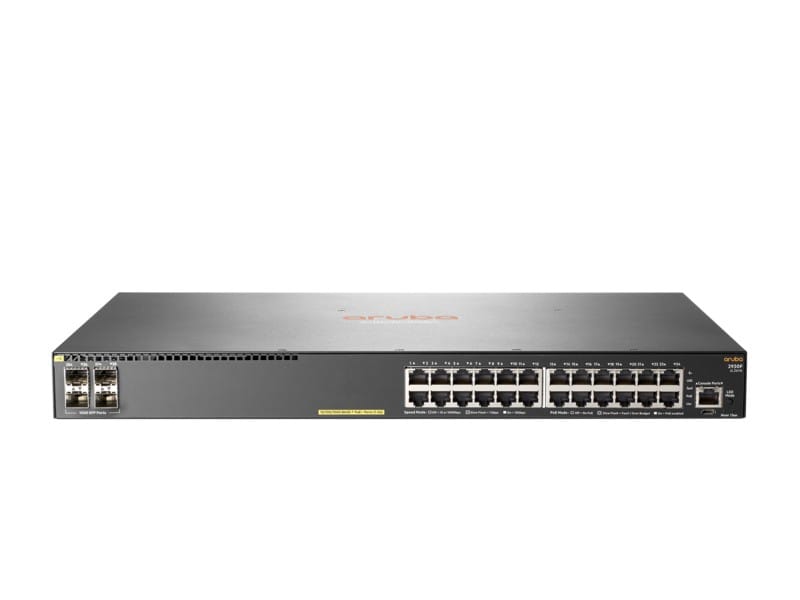 جهاز Switch مُدار Aruba 2930F 24 منفذ PoE+ 4SFP (JL261A) — صورة 1