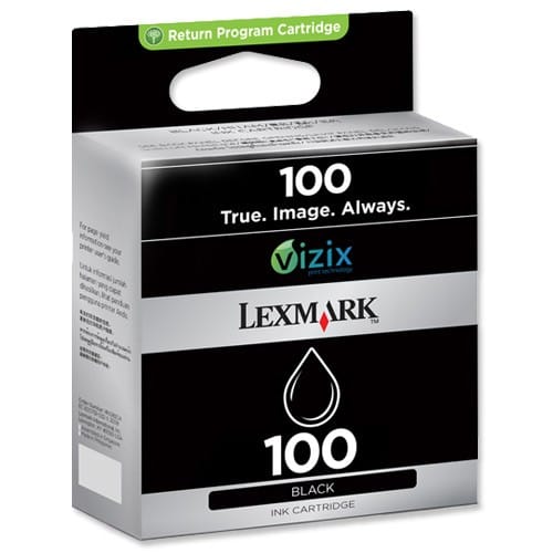 Cartouche d'encre Lexmark Return Programme noir 100 (14N0820E)