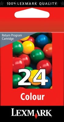 Cartouche d'encre Lexmark Return Programme couleur N 24 (18C1524E)