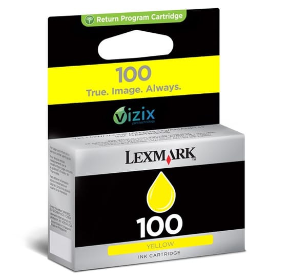 Cartouche d'encre Lexmark Return Programme jaune 100 (14N0902E)