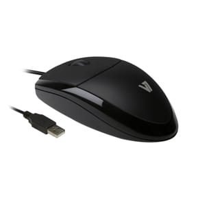 Souris USB V7 Filaire à LED optique - Noir (MV3000010-BLK-5E) — image 2