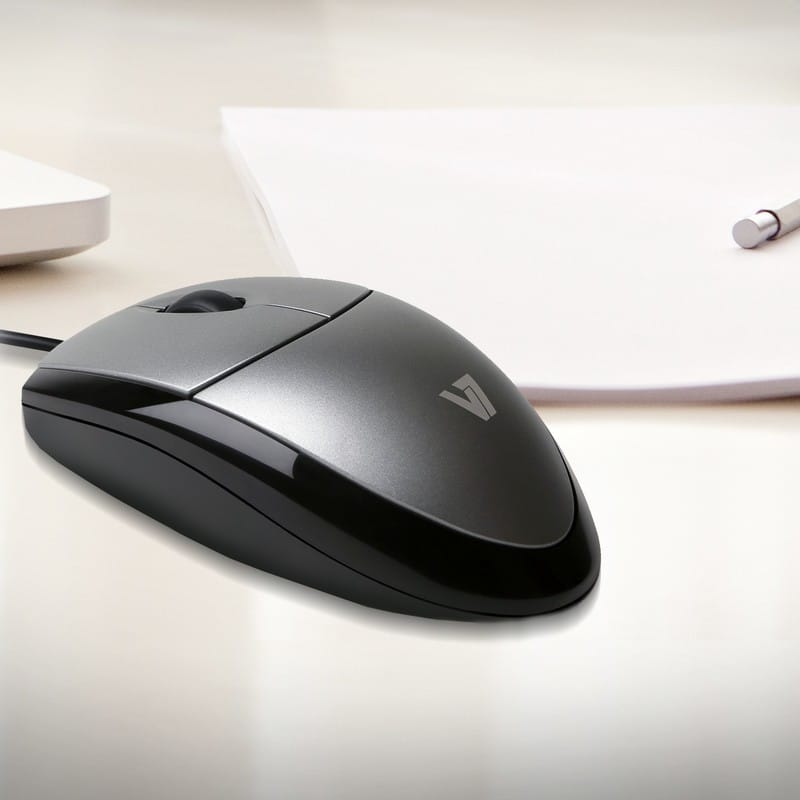 Souris USB V7 Filaire à LED optique - Gris (MV3000010-5EC) — image 5