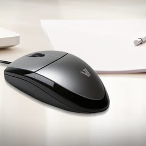 Souris USB V7 Filaire à LED optique - Gris (MV3000010-5EC) — image 5