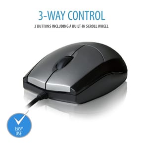 Souris USB V7 Filaire à LED optique - Gris (MV3000010-5EC) — image 8