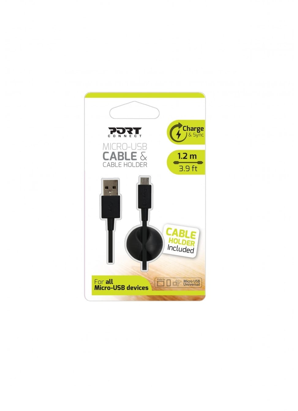 Câble Micro USB PortDesigns - 1,2m (900060) — image 2