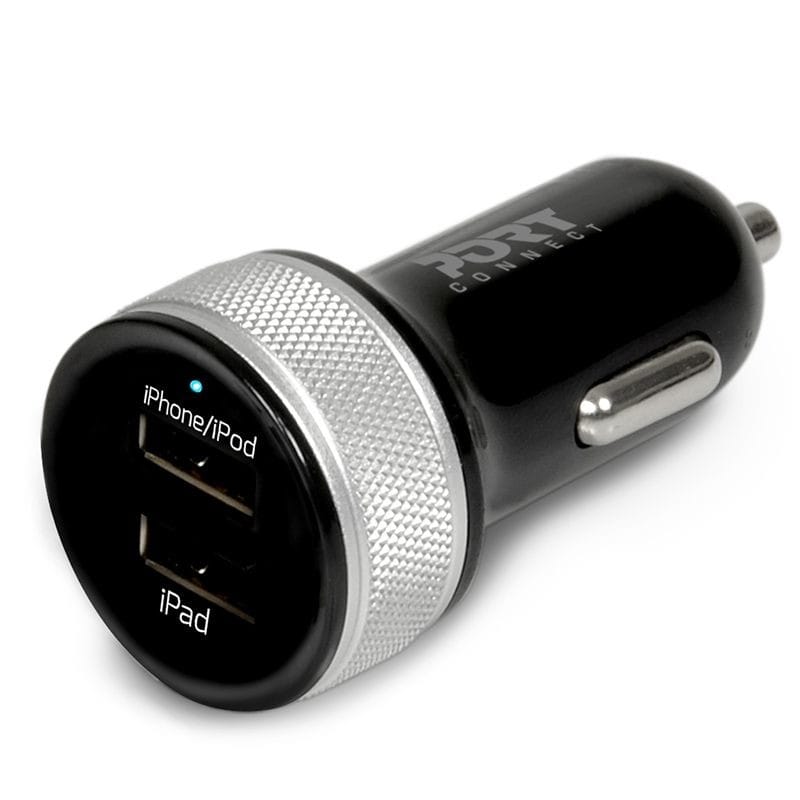 Chargeur USB 2en1 PortDesigns mural et voiture avec câble (900023) — image 3