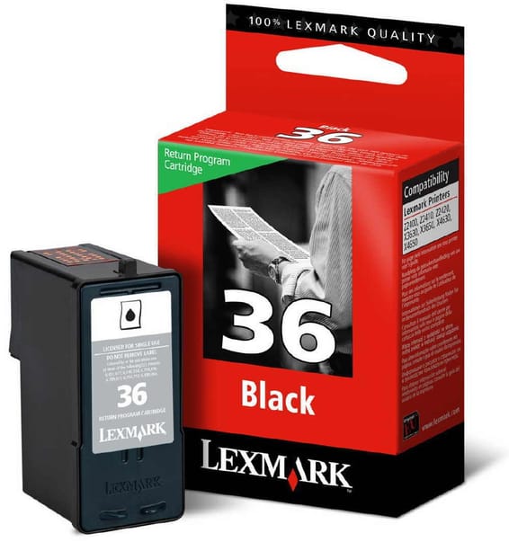 Cartouche Lexmark Return Programme noir N 36 (18C2130E)