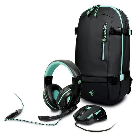 Pack Gaming AROKH PortDesigns - Sac à dos BP-1 + Souris X-1 + Casque H-1