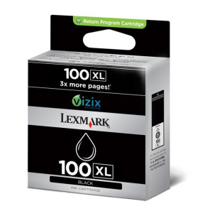 Cartouche d'encre Lexmark Return Programme haute capacité noir 100XL (14N1068E)