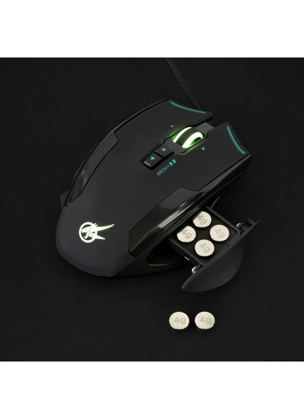 Souris Gaming PortDesigns - AROKH X-3 Optique 12 boutons 8200 DPI (901402) — image 6