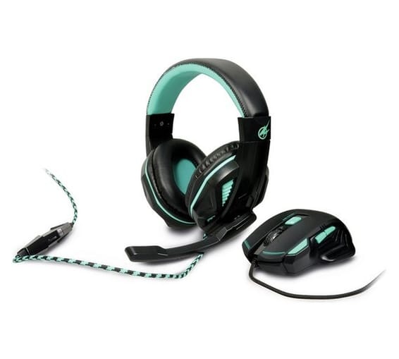 Pack Gaming PortDesigns - AROKH Casque H-1 et Souris X-1 (901750)