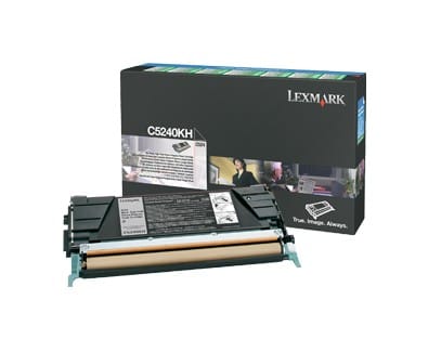 Cartouche toner Lexmark Return Programme haute capacité (8K) C524, C534 noir (C5240KH)