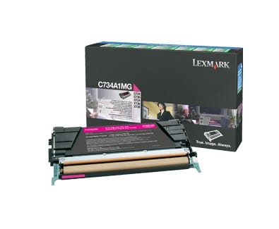 Cartouche toner Lexmark Return Programme (6K) C734,C736,X734,X736,X738 magenta (C734A1MG)