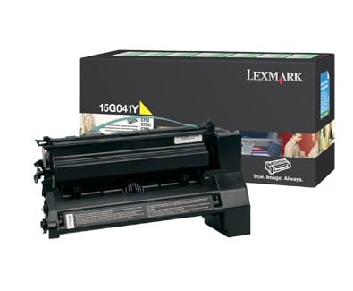 Cartouche toner Lexmark Return Programme (6K) C752, C762, X752e, X762e jaune (15G041Y)