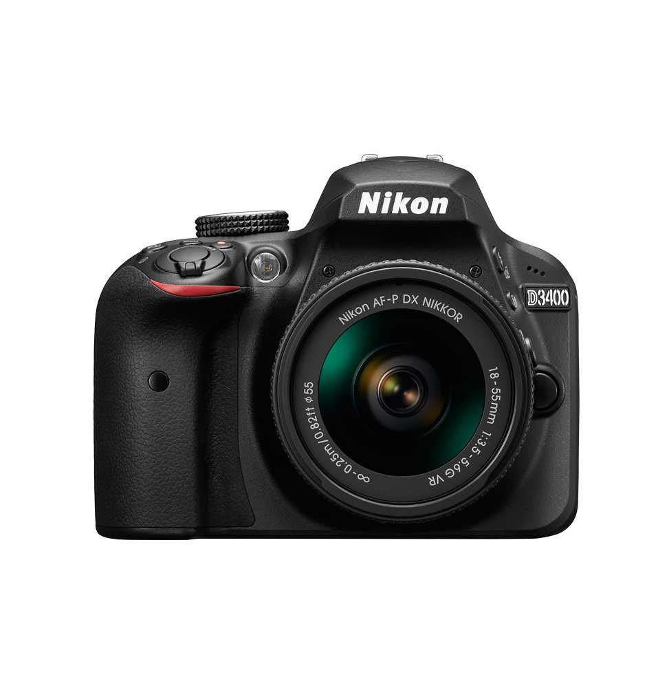 Reflex Nikon D3400 avec AF-P DX 18-55mm f/3.5-5.6G VR prix Maroc