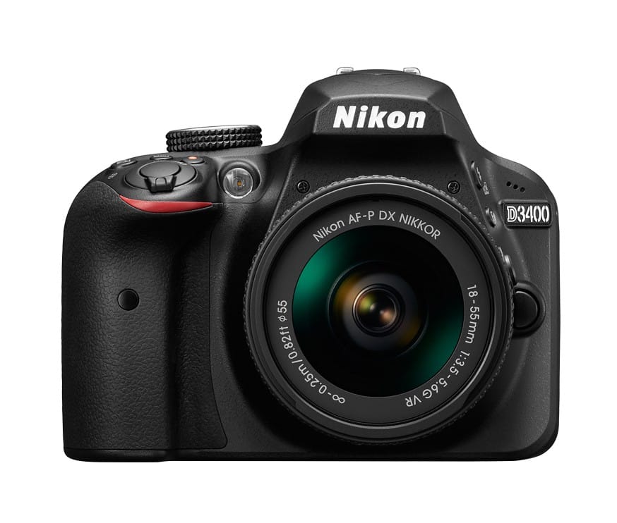 Reflex Nikon D3400 avec AF-P DX 18-55mm f/3.5-5.6G VR