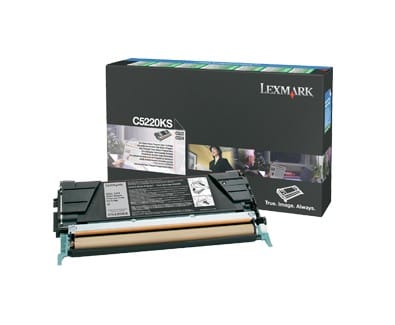 Cartouche toner Lexmark Return Programme (4K) C522, C524, C53x noir (C5220KS) — image 1